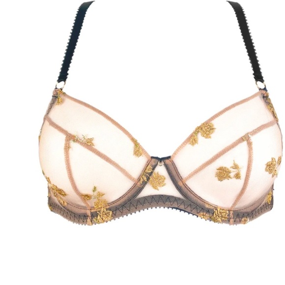 Edge o beyond | NWT bra sz 5 | charlotte bra sheer in en or (gold) color way - Picture 6 of 14